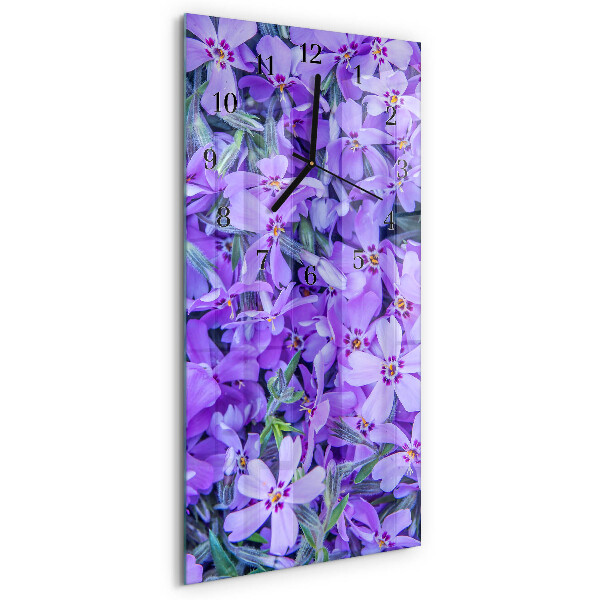 Horloge murale verticale Fleurs