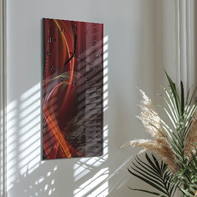 Horloge murale verticale Lignes abstraites