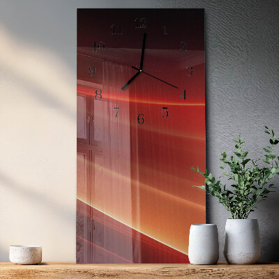 Horloge murale verticale Abstraction