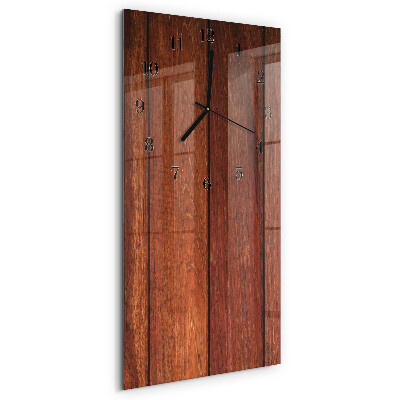 Horloge murale verticale Bois