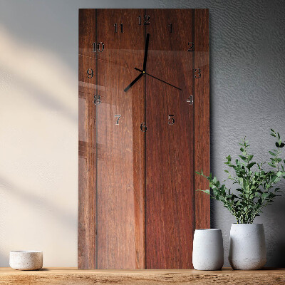Horloge murale verticale Bois