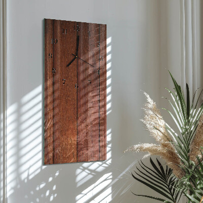 Horloge murale verticale Bois