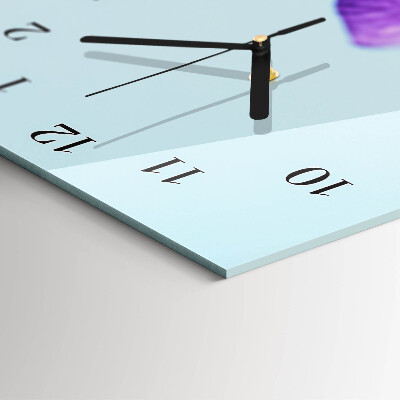 Horloge murale verticale Fleur