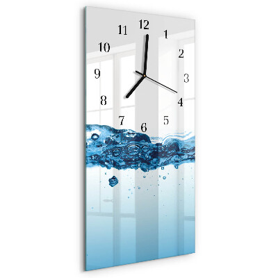 Horloge murale verticale Eau