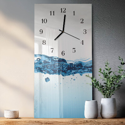 Horloge murale verticale Eau