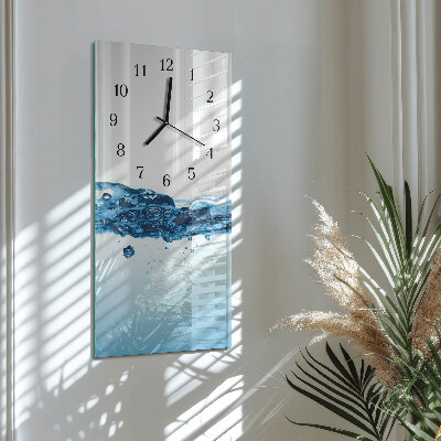 Horloge murale verticale Eau