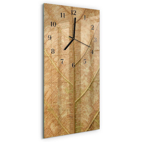 Horloge murale verticale Feuille