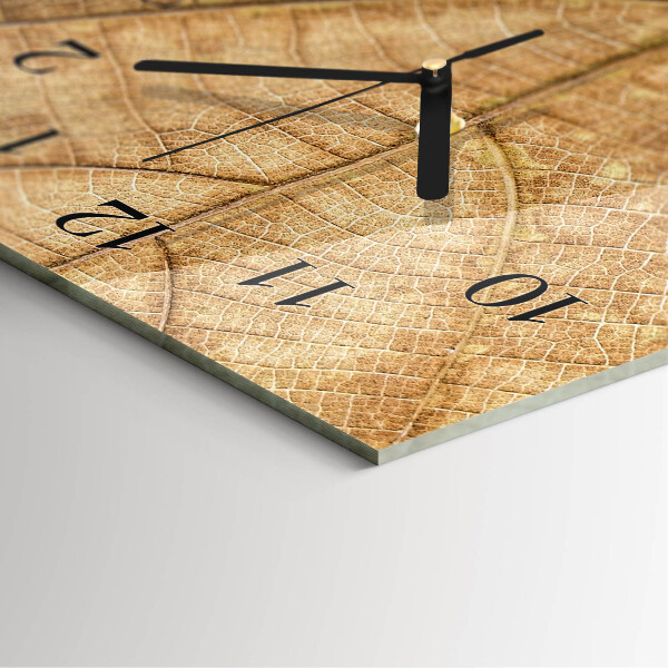 Horloge murale verticale Feuille