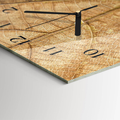 Horloge murale verticale Feuille