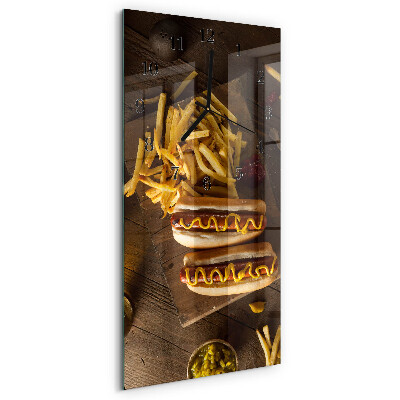 Horloge murale verticale Restauration rapide