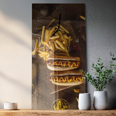 Horloge murale verticale Restauration rapide