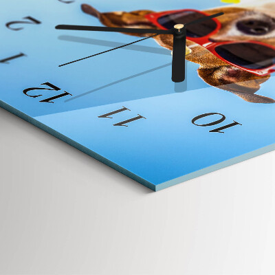 Horloge murale verticale Chien
