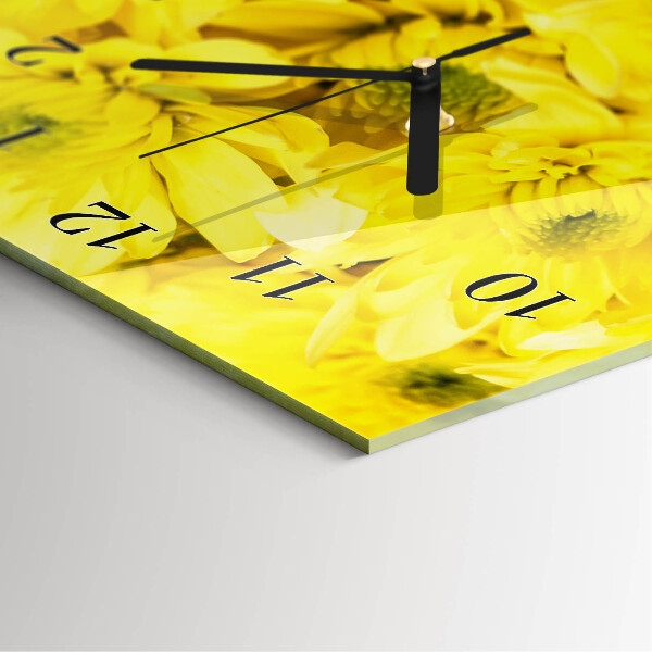 Horloge murale verticale Fleurs