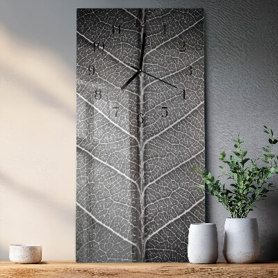 Horloge murale verticale Feuille