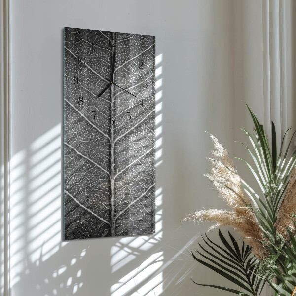 Horloge murale verticale Feuille