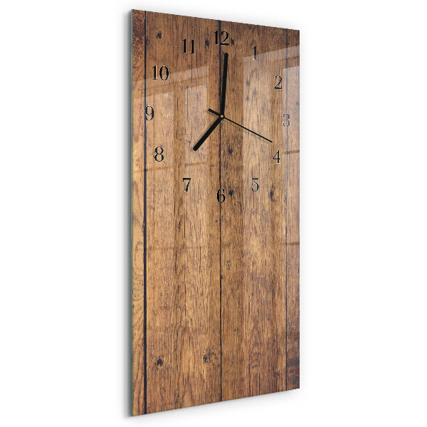 Horloge murale verticale Bois