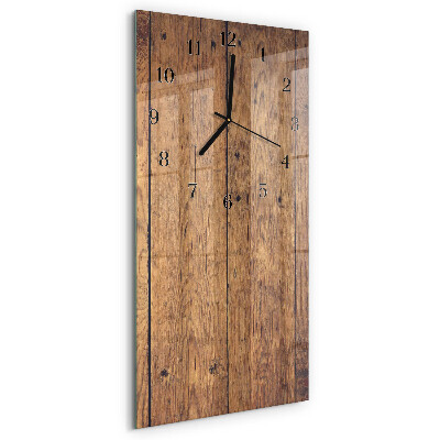 Horloge murale verticale Bois