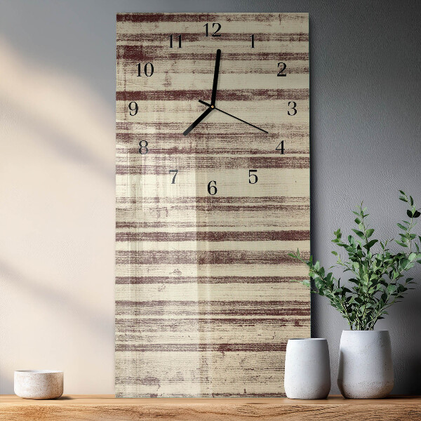 Horloge murale verticale Toile cirée