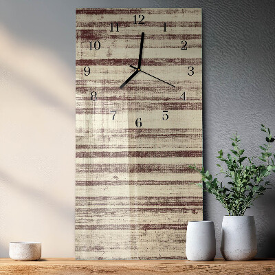 Horloge murale verticale Toile cirée