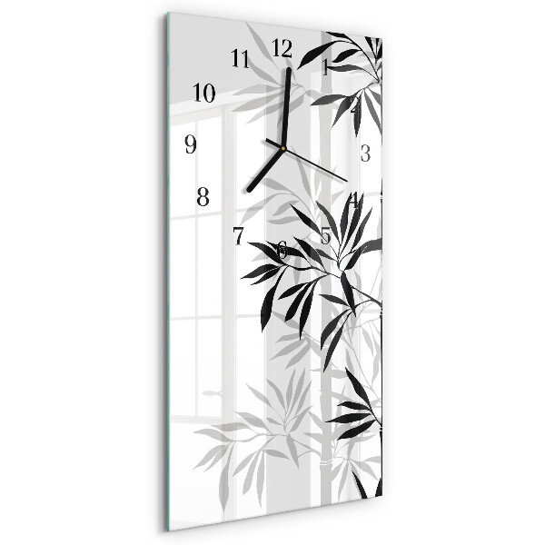 Horloge murale verticale Bambou