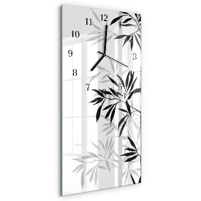 Horloge murale verticale Bambou