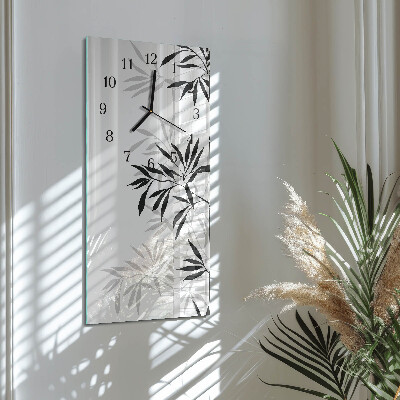 Horloge murale verticale Bambou