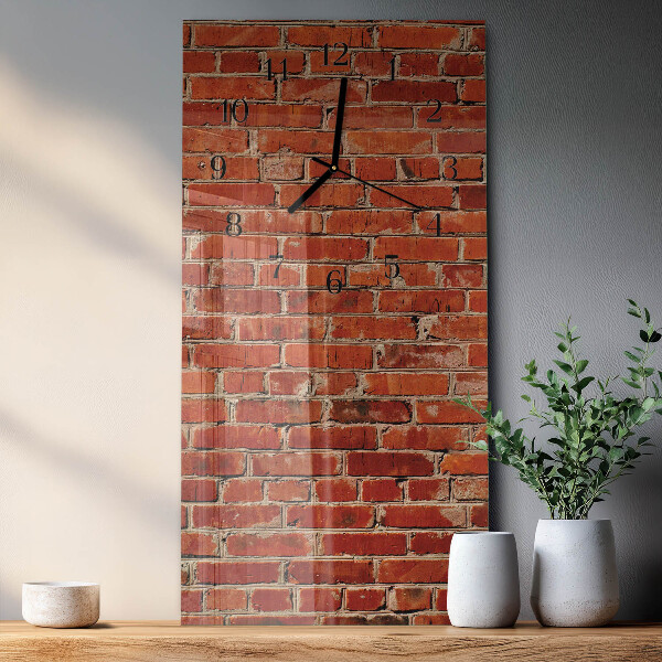 Horloge murale verticale Mur de briques