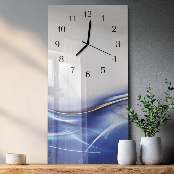 Horloge murale verticale Lignes abstraites