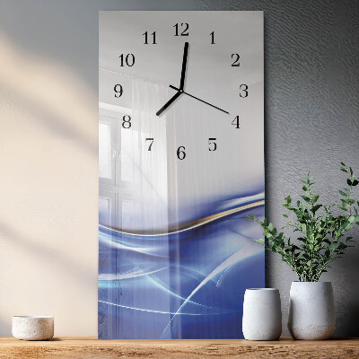 Horloge murale verticale Lignes abstraites