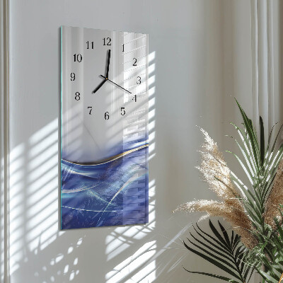 Horloge murale verticale Lignes abstraites