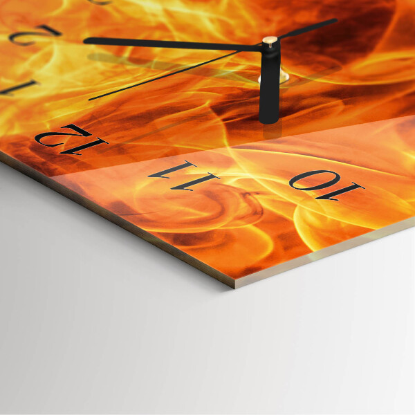 Horloge murale verticale Feu