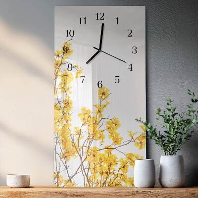 Horloge murale verticale Arbre