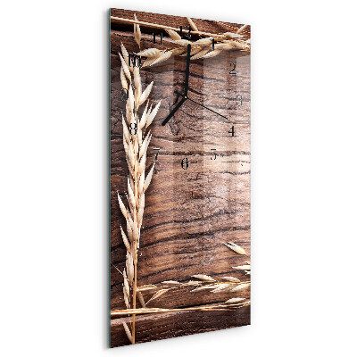 Horloge murale verticale Table à grains