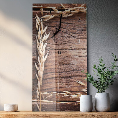 Horloge murale verticale Table à grains