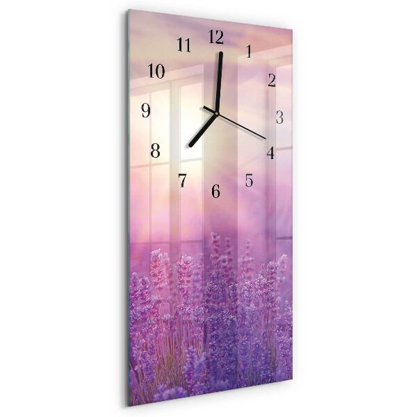 Horloge murale verticale Lavande