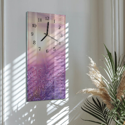 Horloge murale verticale Lavande