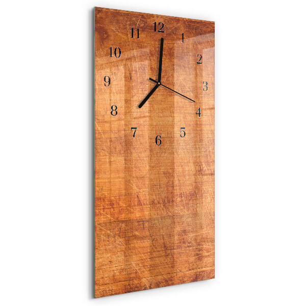Horloge murale verticale Planches de bois