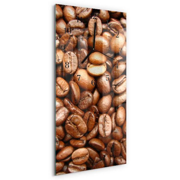 Horloge murale verticale Café en grains