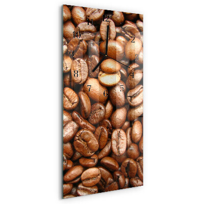 Horloge murale verticale Café en grains
