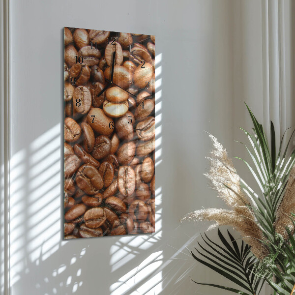 Horloge murale verticale Café en grains