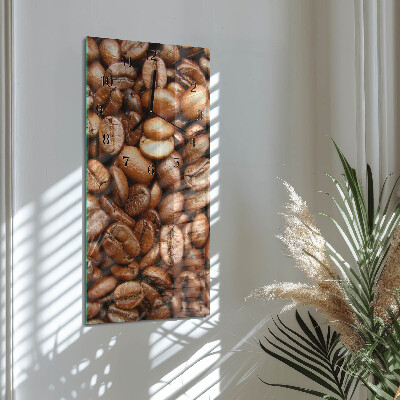 Horloge murale verticale Café en grains