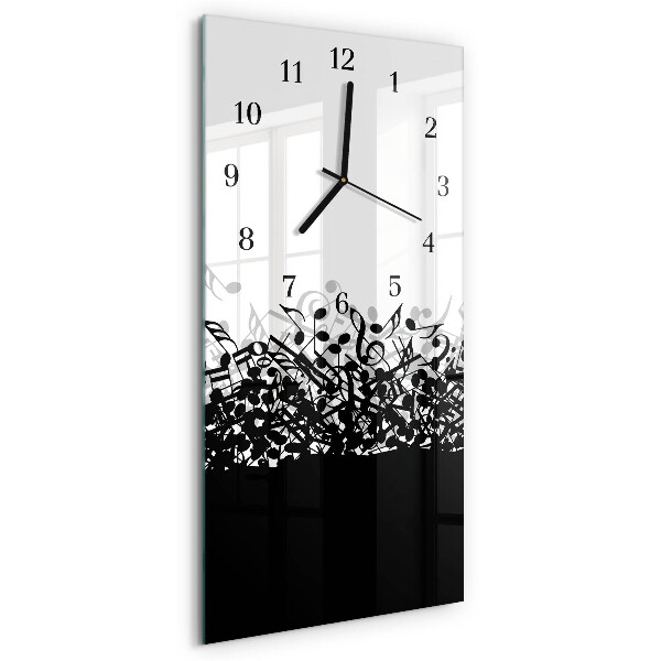 Horloge murale verticale Notes