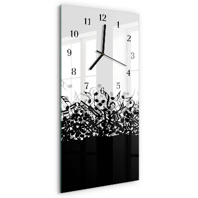 Horloge murale verticale Notes