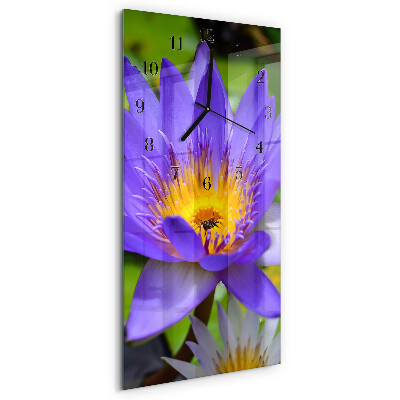 Horloge murale verticale Fleur