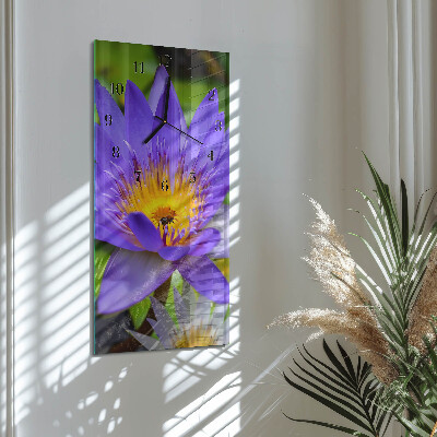 Horloge murale verticale Fleur