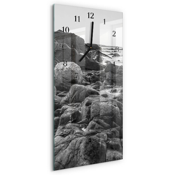 Horloge murale verticale Pierres