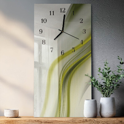 Horloge murale verticale Lignes abstraites