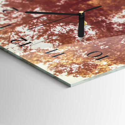 Horloge murale verticale pommes de pin