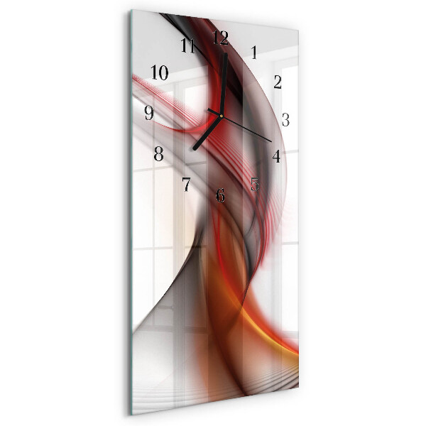 Horloge murale verticale Lignes abstraites