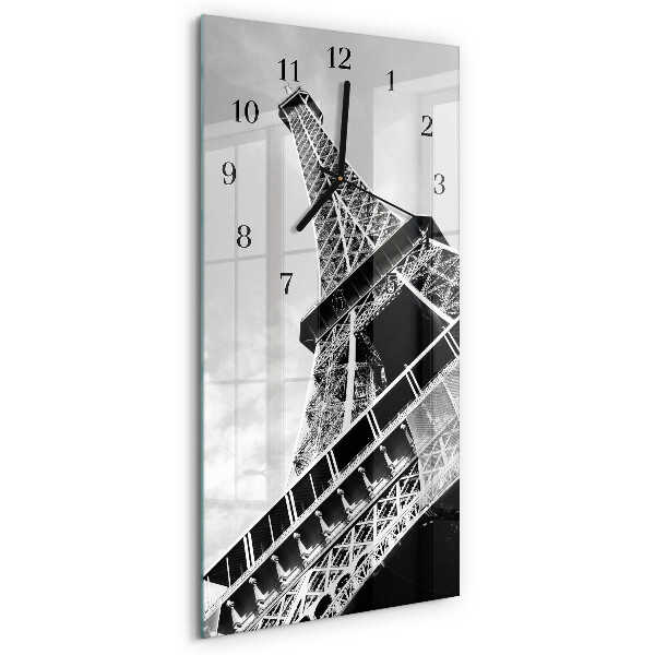 Horloge murale verticale Tour Eiffel